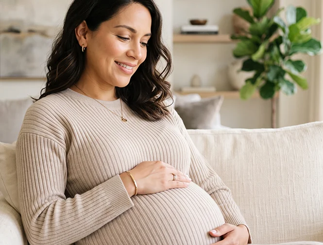 Dra. Alejandra Valdivia durante una atención de obstetricia y medicina fetal